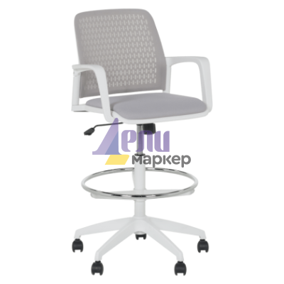 Работен офис стол Carmen 7556 W - светлосив