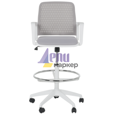 Работен офис стол Carmen 7556 W - светлосив