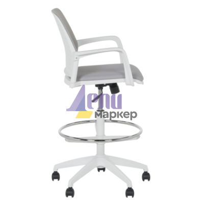 Работен офис стол Carmen 7556 W - светлосив