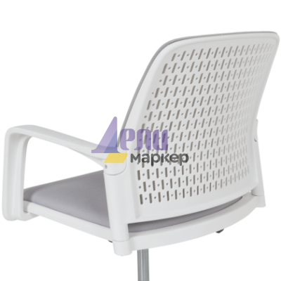 Работен офис стол Carmen 7556 W - светлосив