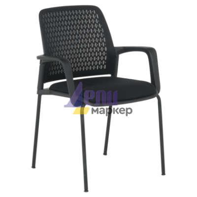 Посетителски стол Carmen 1138 - черен