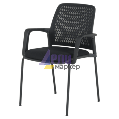 Посетителски стол Carmen 1138 - черен