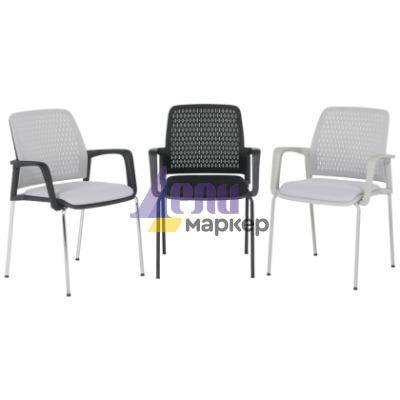 Посетителски стол Carmen 1138 - черен