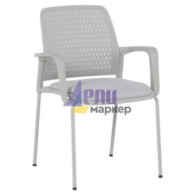 Посетителски стол Carmen 1138 G - светлосив