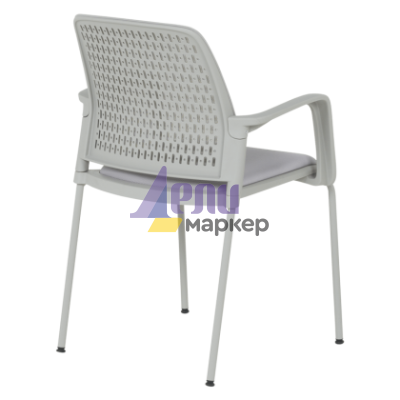 Посетителски стол Carmen 1138 G - светлосив