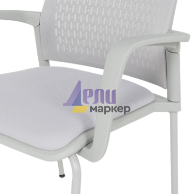 Посетителски стол Carmen 1138 G - светлосив