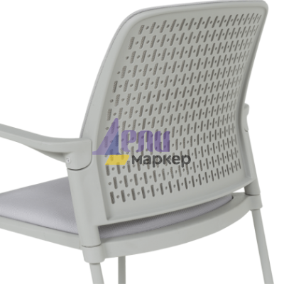 Посетителски стол Carmen 1138 G - светлосив