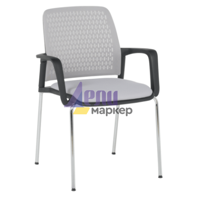 Посетителски стол Carmen 1138 CH - светлосив