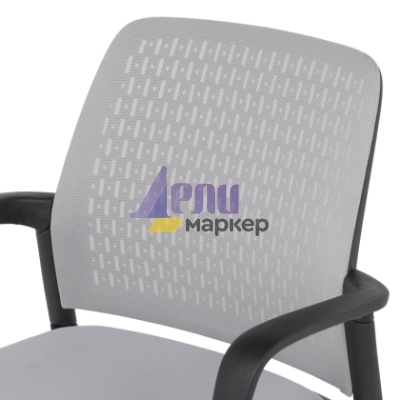 Посетителски стол Carmen 1138 CH - светлосив