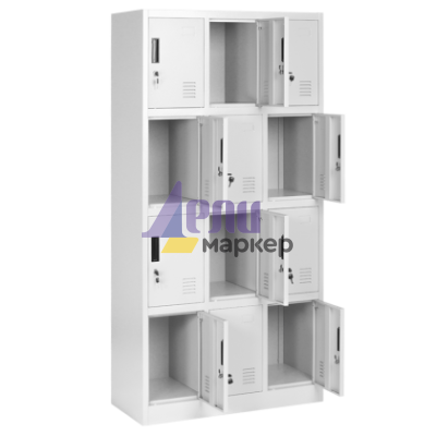 Метален шкаф Carmen CR-1258 J - сив