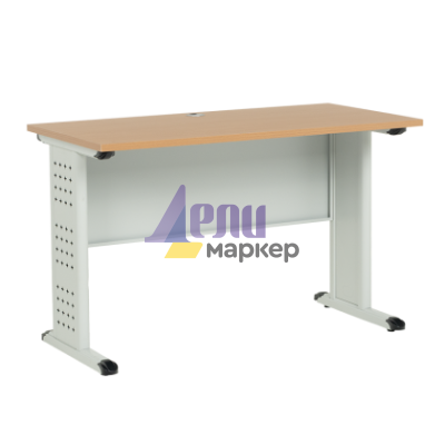 Метално бюро Carmen CR-1315 K - сиво / бук