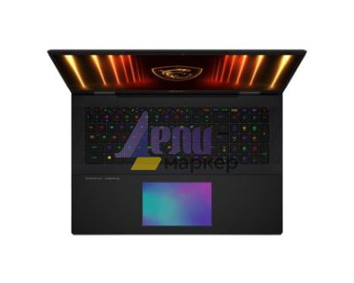 Лаптоп MSI Titan 18 HX AI A2XWJG, NVIDIA GeForce RTX 5090 24GB GDDR7, Intel Core Ultra 9 285HX, 18" 16:10 UHD+ (3840x2400), MiniLED, 120Hz, 64GB DDR5 6400MHz 32GBx2, 2TB NVMe PCIe Gen5x4 SSD, 2TB NVMe PCIe Gen4x4 SSD x2, Intel Killer Wi-Fi 7, Windows11 Pr