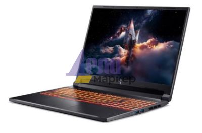 Лаптоп Acer Nitro V 16 AI, ANV16-42-R8RP, AMD Ryzen 7 260 (8C/16T, up to 5.10 GHz, 24MB), 16" WQXGA (1920x1200)IPS 180Hz, 1*16GB DDR5 (1 slot free),  1024GB PCIe NVMe SSD, GeForce RTX 5060 8GB GDDR7 630 AI TOPS, WiFi 802.11e, MicroSD, BT 5.3, No Os, Black