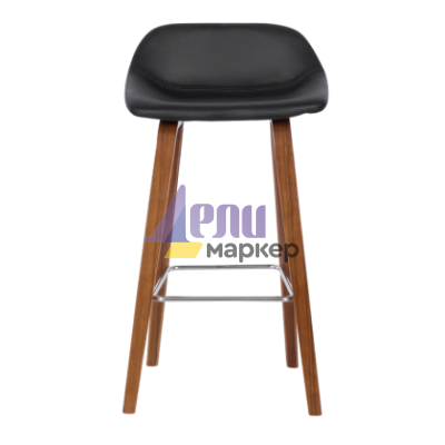 Бар стол Carmen 3088 - орех - черен