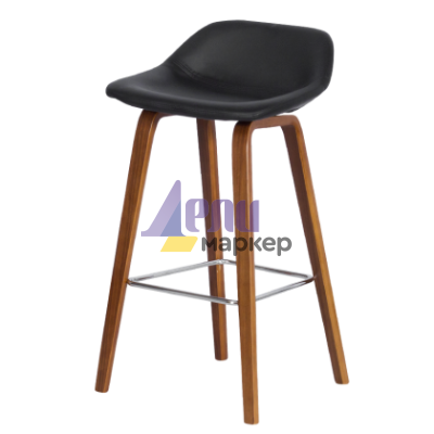 Бар стол Carmen 3088 - орех - черен