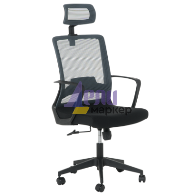 Президентски офис стол Carmen 7562 - черно - сиво