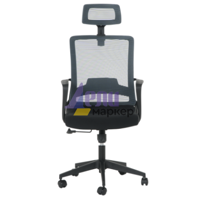 Президентски офис стол Carmen 7562 - черно - сиво