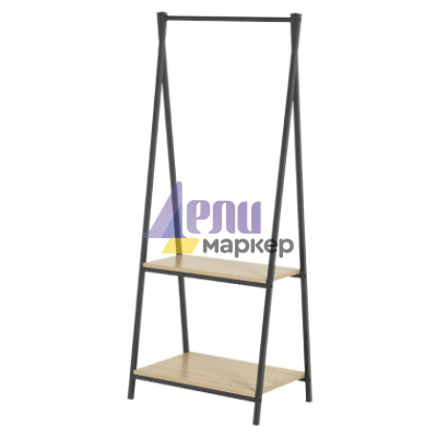 Закачалка за дрехи VARNAMO - бук / черно