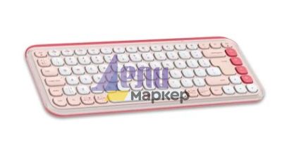 Клавиатура Logitech Pop Icon Keys - Rose - US INT'L - BT - N/A - INTNL-973