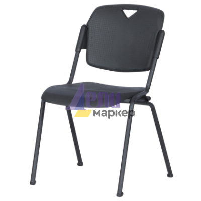 Посетителски стол ROLF - черен