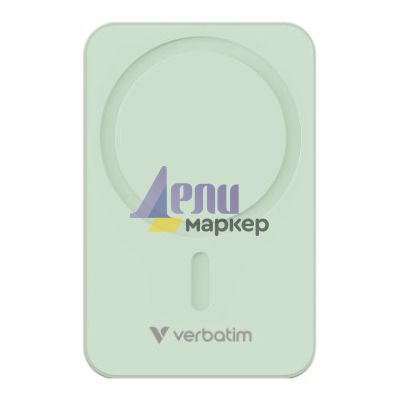 Външна батерия Verbatim Charge 'n' Go Essentials Power Bank Magnetic Wireless 20000mAh Green