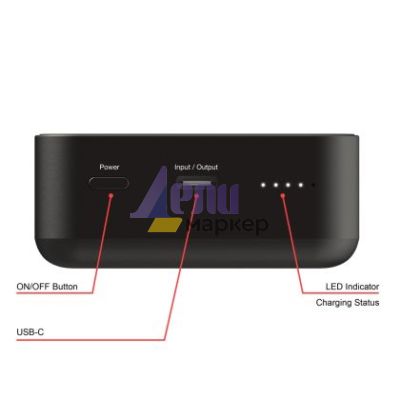 Външна батерия Verbatim Charge 'n' Go Essentials Power Bank Magnetic Wireless 20000mAh Black