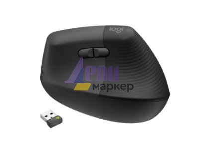 Мишка Logitech Lift Vertical Ergonomic Mouse for Business, Graphite