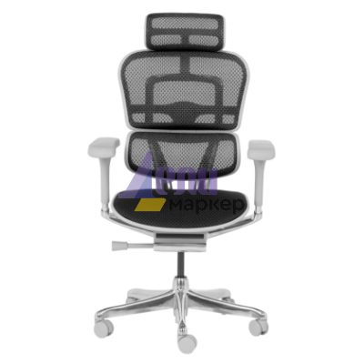 Ергономичен стол ERGOHUMAN ELITE 2 - сива рамка - черен