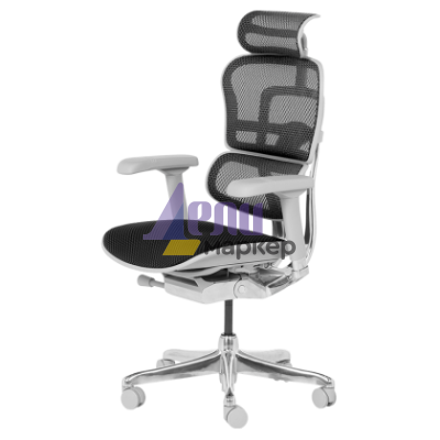 Ергономичен стол ERGOHUMAN ELITE 2 - сива рамка - черен