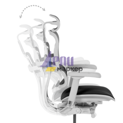 Ергономичен стол ERGOHUMAN ELITE 2 - сива рамка - черен