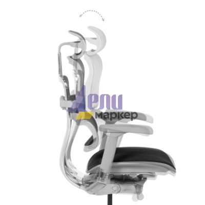 Ергономичен стол ERGOHUMAN ELITE 2 - сива рамка - черен
