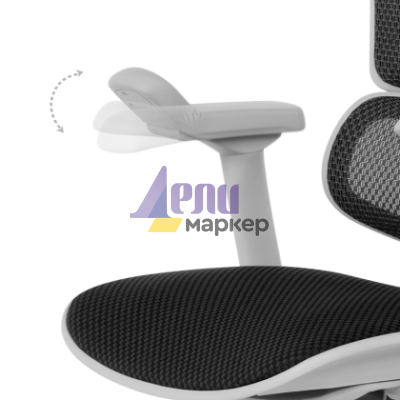 Ергономичен стол ERGOHUMAN ELITE 2 - сива рамка - черен