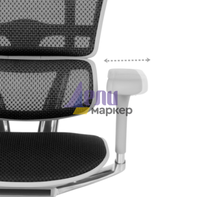 Ергономичен стол ERGOHUMAN ELITE 2 - сива рамка - черен