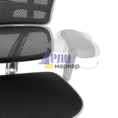 Ергономичен стол ERGOHUMAN ELITE 2 - сива рамка - черен