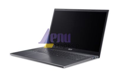 Лаптоп Acer Aspire 17, A17-51M-542K, Intel Core i5-1334U (10C/12T,up to 4.60GHz, 12MB), 17.3" FHD (1920x1080) IPS slim bezel LCD, 16GB DDR5 4600MHz,512GB PCIe NVMe SSD, Intel UMA, FHD Cam,WiFi 6E, BT 6E, Win Home 11, Steel Gray