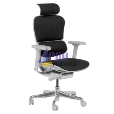 Ергономичен стол ERGOHUMAN ELITE 2 - сива рамка - черен