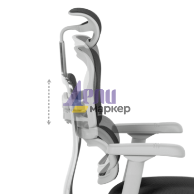 Ергономичен стол ERGOHUMAN ELITE 2 - сива рамка - черен
