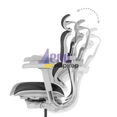 Ергономичен стол ERGOHUMAN ELITE 2 - сива рамка - черен
