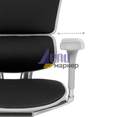 Ергономичен стол ERGOHUMAN ELITE 2 - сива рамка - черен