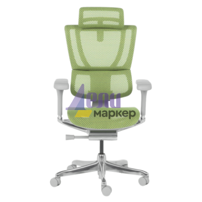 Ергономичен стол ERGOHUMAN IOO ELITE 2 - сива рамка - зелен