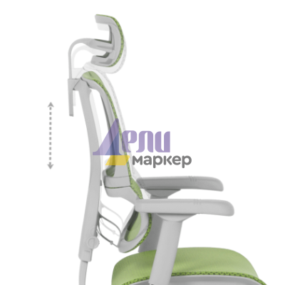 Ергономичен стол ERGOHUMAN IOO ELITE 2 - сива рамка - зелен