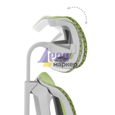 Ергономичен стол ERGOHUMAN IOO ELITE 2 - сива рамка - зелен