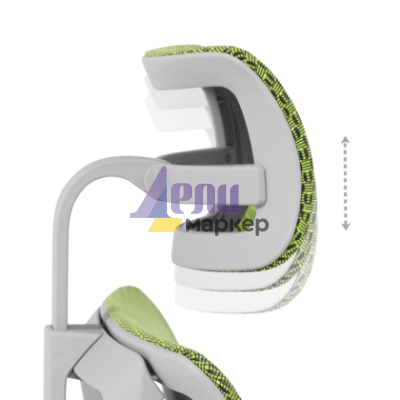 Ергономичен стол ERGOHUMAN IOO ELITE 2 - сива рамка - зелен