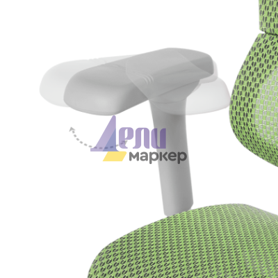 Ергономичен стол ERGOHUMAN IOO ELITE 2 - сива рамка - зелен