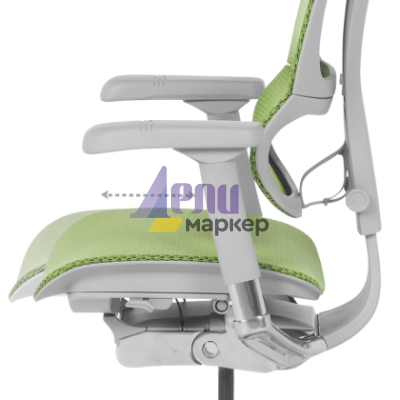 Ергономичен стол ERGOHUMAN IOO ELITE 2 - сива рамка - зелен