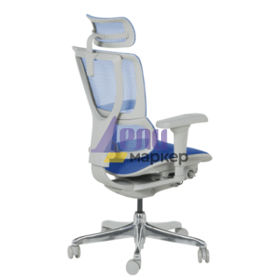 Ергономичен стол ERGOHUMAN IOO ULTRA - сива рамка - син