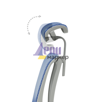 Ергономичен стол ERGOHUMAN IOO ULTRA - сива рамка - син