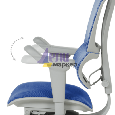 Ергономичен стол ERGOHUMAN IOO ULTRA - сива рамка - син