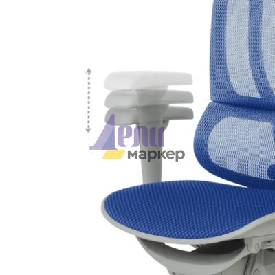 Ергономичен стол ERGOHUMAN IOO ULTRA - сива рамка - син