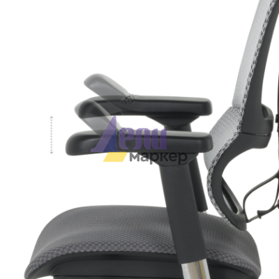 Ергономичен стол ERGOHUMAN IOO ELITE 2 - черна рамка - черен